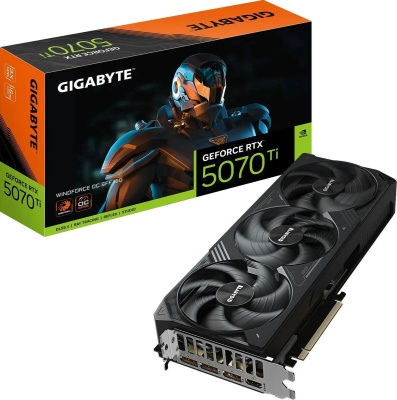  Gigabyte NVIDIA GeForce RTX 5070 TI Windforce 16Gb GDDR7 GV-N507TWF3OC-16GD 1.0 Ret