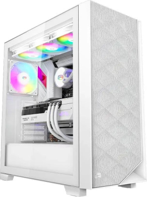 ������ ATX PCCOOLER C3D510 WH ARGB, Midi-Tower, ��� ��, �����