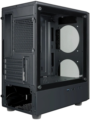 ������ Ginzzu CL402 Black, mATX, Mini-Tower, ��� ��, � �����, USB 2.0, USB 3.0