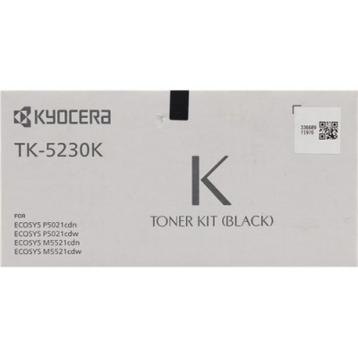 �������� �������� Kyocera 1T02R90NL0 TK-5230K ������ (2600���.) ��� Kyocera P5021cdn/cdw, M5521cdn/cdw