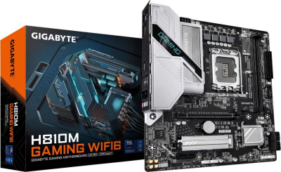 ����������� ����� Gigabyte H810M GAMING WIFI6, H810, LGA 1851, mATX, Ret