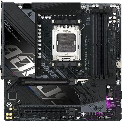 ����������� ����� Gigabyte X870M AORUS ELITE WIFI7 SocketAM5 AMD X870, mATX, Ret