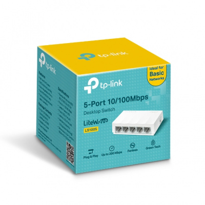 TP-Link LS1005 5-�������� 10/100 ����/� ������������� ����������, 5 ������ RJ45 10/100 ����/� SMB