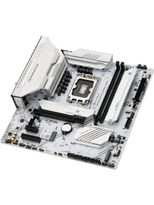����������� ����� MAXSUN MS-Terminator B760M GKD5 ICE (Socket 1700, mATX, 2*DDR5(96Gb), DP/HDMI, 3*SATA3, 4*M.2, 1*PCIEx16/1*PCIEx4, 6*USB2.0, 2*USB 3.2, LAN 1*2.5G, ARGB, white, RTL)