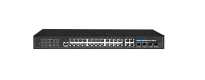 ���������� Trassir TR-NS24284C-400-24PoE (L2) 24x1����/� 4x�����(1000BASE-T/SFP) 24PoE 400W �����������