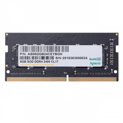 Apacer DDR4 16GB 3200MHz SO-DIMM (PC4-25600) CL19 1.2V (Retail) 1024*8 AS16GGB32CSYBGH/ES.16G21.GSH