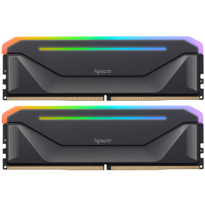 ����������� ������ Apacer  DDR5  32GB  6800MHz DIMM NOX RGB Black Gaming Memory  Kit 2x16GB Retail AH5U32G68C592NBAA-2