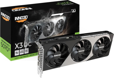  INNO3D NVIDIA GeForce RTX 5070 Ti X3 OC 16GB GDDR7 RTL N507T3-16D7X-176068N