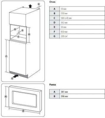 ������������� ���� Samsung MS20A7013AT/BW 20�. 850�� ����������� �����/������ (������������)