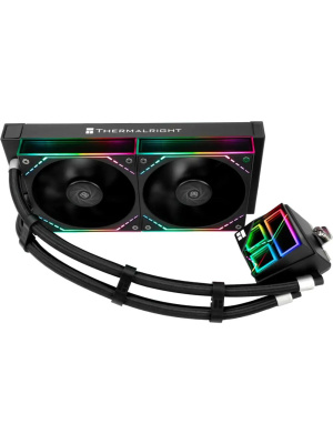 ������� ���������� ��� ���������� Thermalright Frozen Infinity 240 (240mm, Black, ARGB/ Fans: 2x120mm, 68.9CFM, 28.2dBA, 2000RPM/ Pump height 60mm, Rad thickness 27mm/ S: 1700, 1200, 1851, 115X, AM5, AM4)