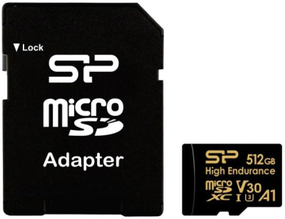 ���� ����� microSDXC 512GB Silicon Power SP512GBSTXDV3V1H Superior V30 A1 + adapter