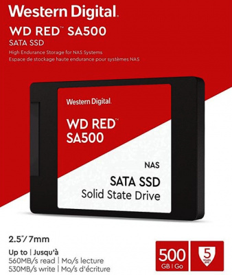 ������������� ���������� 500Gb SSD Western Digital Red (WDS500G1R0A)