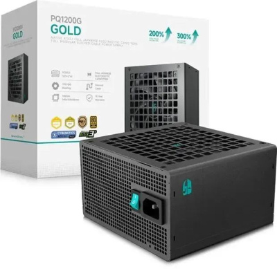 ���� ������� DeepCool GamerStorm PQ1200G Gen.5, 1200��, 80 PLUS GOLD, 120��, ������, retail r-pqc00g-fd0b-wgeu-v1