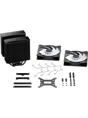 ����� ��� ���������� be quiet! PURE ROCK PRO 3 LX (250W, 4-pin PWM, 155mm, Al/Cu, 6x6mm, ARGB, 2x120mm, 61.8CFM, 34.8dBA, 2000RPM, S: 1851/1700/1200/115X, AM5/AM4, black)