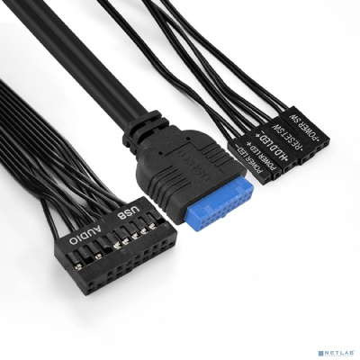 Exegate EX272745RUS  Minitower Exegate QA-412U Black, mATX, <XP400, Black, 120mm>, 2*USB+2*USB3.0, Audio