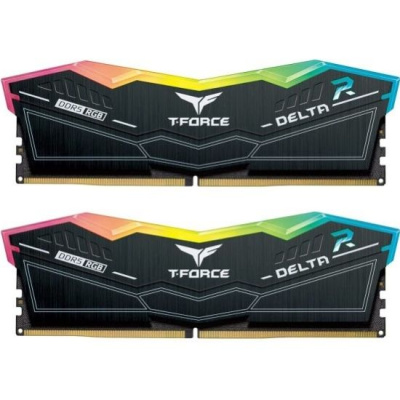   48GB (2x24GB) TEAMGROUP T-Force Delta RGB, DDR5, 8200MHz, CL38 (38-49-49-84) 1.45V / FF3D548G8200HC38EDC01 / Black