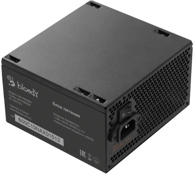 ���� ������� Bloody ATX 600W BD-PS600W 80 PLUS WHITE (20+4pin) APFC 120mm fan 6xSATA RTL