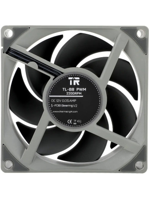 ����� ��� ������� Thermalright TL-B8 (80x80x25mm, 4-pin PWM, 34CFM, 24dBA, 2200RPM, Grey)
