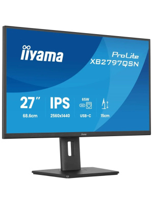 ������� Iiyama 27" ProLite XB2797QSN-B1 ������ IPS LED 1ms 16:9 HDMI M/M ������� HAS Piv 1000:1 350cd 178��/178�� 2560x1440 75Hz DP Quad 2K (1440p) USB 5.8��