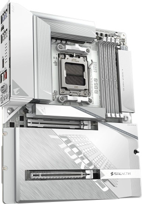 ����������� ����� Gigabyte B850 AORUS STEALTH ICE, Socket AM5, AMD B850, ATX, Ret