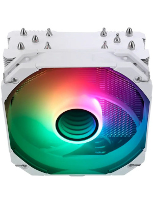 ����� ��� ���������� Thermalright Assassin King 120 MINI ARGB V3 White (4-pin PWM, 135mm, Al/Cu, 5x6mm, ARGB, 1x120mm, 64.87CFM, 25.6dBA, 1500RPM, S: 1851/1700/1200/115X, AM5/AM4, white)