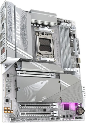 ����������� ����� Gigabyte X870E AORUS ELITE WIFI7 ICE, SocketAM5, AMD X870E, ATX, Ret