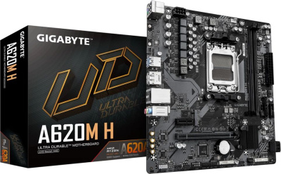 ����������� ����� Gigabyte A620M H 2.2, Socket AM5, AMD A620, mATX, Ret