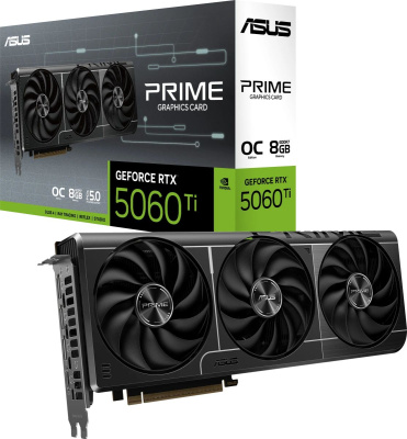  Asus NVIDIA GeForce RTX 5060 Ti PRIME OC 8Gb , GDDR7, OC, Ret 90YV0MP0-M0NA00