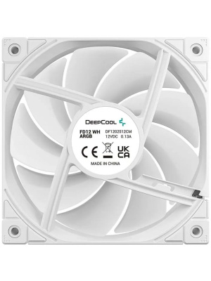 ���������� DEEPCOOL FD12 ARGB WH-3 IN 1 120x120x25�� (PWM, ARGB, �����, 400-2050��/���) Color BOX