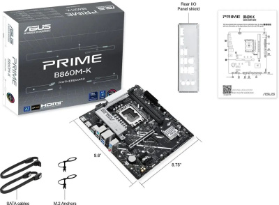 ����������� ����� ASUS PRIME B860M-K, Socket-1851, Intel B860, mATX, Ret 90MB1JT0-M0EAY0