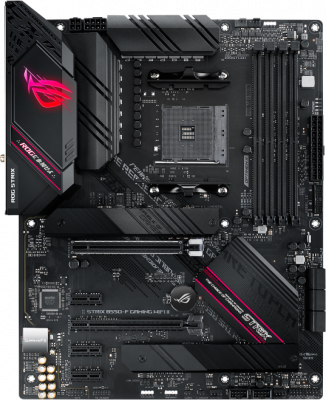 ����������� ����� ASUS ROG STRIX B550-F GAMING WI-FI II Socket AM4, AMD B550, 4xDDR4, PCI-E 4.0, 2500 ����/�, Wi-Fi, Bluetooth, 4xUSB 3.2 Gen1, USB 3.2 Gen2, USB 3.2 Gen2 Type-C, HDMI, DisplayPort, ���������, ATX
