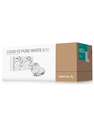 �������� �������� ���������� DEEPCOOL LE240 V2 PURE WHITE LGA1851/1700/1200/115X/AM5/AM4 (TDP 250W, ARGB PUMP, Anti-Leak edition, PWM, DUAL FAN, �����) RET