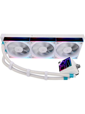 ������� ���������� ��� ���������� Thermalright Frozen Infinity 360 (360mm, White, ARGB/ Fans: 3x120mm, 68.9CFM, 28.2dBA, 2000RPM/ Pump height 60mm, Rad thickness 27mm/ S: 1700, 1200, 1851, 115X, 2011, 2066, AM5, AM4)
