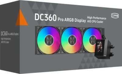������� �������� ���������� PcCooler DC360 Pro Display Soc-AM5/AM4/1200/1700/1851 ������ 4-pin 39.8dB Al LCD 310W Ret (DC360PRO-BKAWXY-GL)