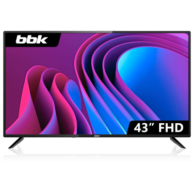 Телевизор LED BBK 43" 43LEM-9101/FTS2C (B) черный