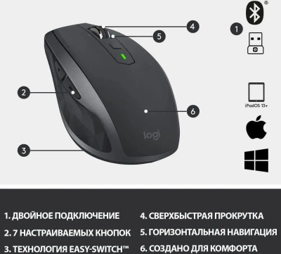   Logitech MX Anywhere 2S Grey (910-006287)