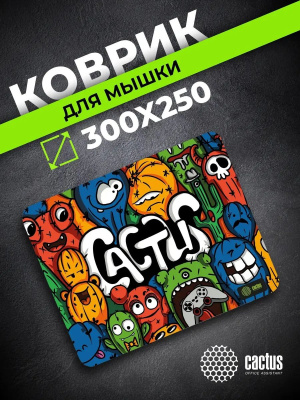 ������ ��� ���� Cactus Colorful Cacti 300x250x3�� (CS-MPC-D03M)
