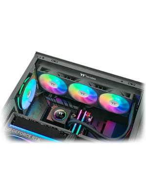 ������� �������� ���������� Thermaltake LB360-S Soc-AM5/AM4/1200/1700/1851 ������ 4-pin 30.6-32.5dB Al LCD Ret (CL-W499-PL12SW-A)
