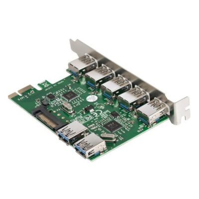 ���������� ExeGate EXE-317 PCI-E 2.0, 5*USB3.0 ext + 2*USB3.0 int, ������ ���.������� (OEM) EX283717RUS