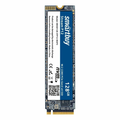 Smartbuy M.2 2280 SSD Stream P12L 128GB (1700/700) OEM pack SBSSD128-STP12L-M2P3