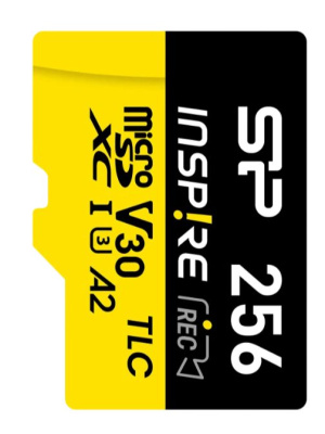 ���� ����� microSDXC 256GB Silicon Power SP256GBSTXLA2V1NSP Inspire V30 A2 w/o adapter
