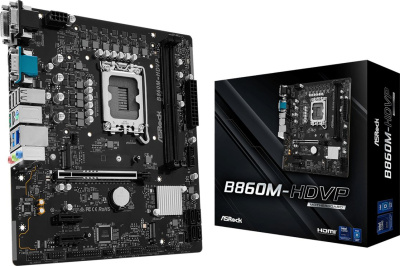 ����������� ����� ASRock B860M-HDVP, Socket LGA 1851, Intel B860, mATX, Ret