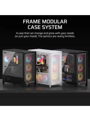 ������ Corsair Frame 5000D RS High-Airflow, Midi-Tower, TG, 4x140mm, 4xUSB-A 3.2, 1xUSB 3.2 Type-C, E-ATX, ATX, mATX, mITX Black