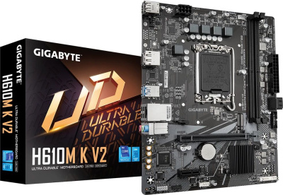 ����������� ����� Gigabyte H610M K V2, LGA 1700, Intel H610, mATX, Ret