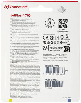 ���� ���� Transcend 256Gb Jetflash 700 TS256GJF700 USB3.0 ������