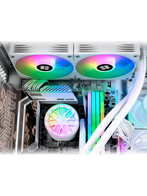 ������� �������� ���������� Thermalright Aqua Elite 240 V6 ARGB White / 2x120mm ARGB PWM Fans / TRAE240V6AW
