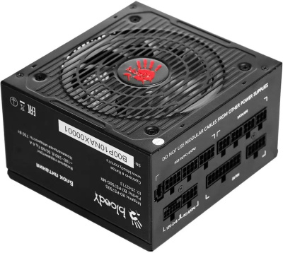 ���� ������� Bloody ATX 750W BD-PS750G 80+ gold (20+4pin) APFC 120mm fan color LED 6xSATA Cab Manag RTL BD-PS750G-MR