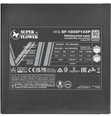 ���� ������� �� Super Flower Power Supply Leadex VII, 1000W, ATX 3.0,  80+ Platinum SF-1000F14XP