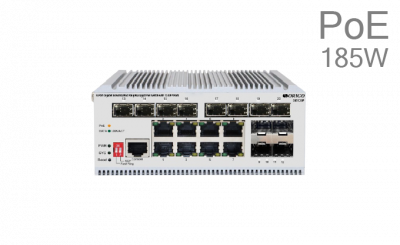 ������������ ����������� L2 PoE-���������� ORIGO OI3120P/185W/A1A  8x1000Base-T PoE+, 12x1000Base-X SFP, PoE-������ 185 ��