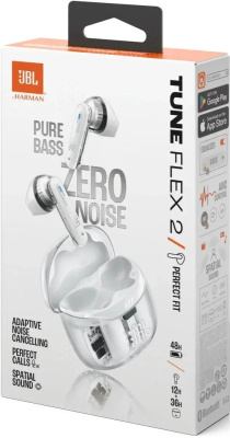 JBL Tune Flex 2 Ghost Edition, Bluetooth, , / JBLTFLEX2GWHT